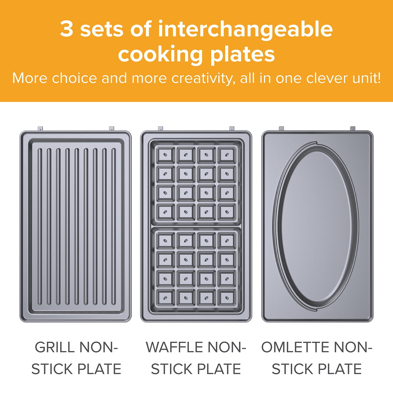 5 Minute CleverChef - 700W - Non-Stick Multicooker - Great for Steaks, Omelettes, Toasties, Pizzas & Dessert Maker - Free Drew&Cole Recipe App - Quick Meals - Cool-Touch Handle & Auto Temp Sensor