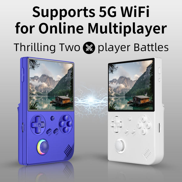 RG40XXV Retro Handheld Game Console , 4.0 Inch IPS Screen Linux System Built-in 64G TF Card 5528 Games Support TV Output 5G WIFI Bluetooth 4.2 (RG40XXV-Black)