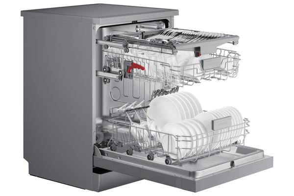 Samsung Dishwasher, Freestanding, With Auto Door, 14 Place Setting, Series 7, White, DW60CG550FWQEU