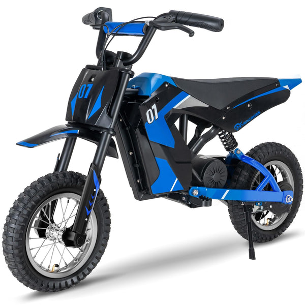 EVERCROSS EV12M PRO Kids Ride On Motorcycle, Electric Motorcycle with 300W Motor, 9.3Miles Long-Range, 12'' Pneumatic Tire, Bluetooth Music, Colorful Lights, Motor Cross for Ages 3-12 Children