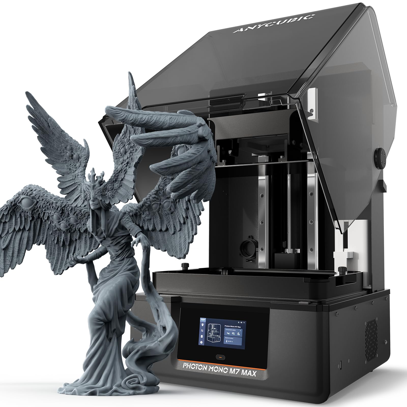 ANYCUBIC Photon Mono 4 Resin 3D Printer, 7'' 10K Mono LCD Screen Resin Printer with Upgraded LighTurbo Matrix and Printing Platform, Large Printing Size of 6.04''x3.42''x6.49''