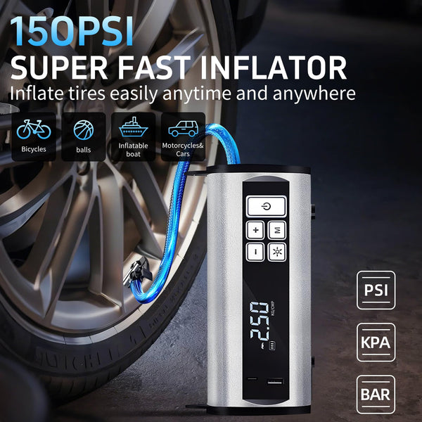 Car Jump Starter,1500A Peak Portable Car Battery Booster Jump Starter,Power Pack for 12V Vehicles,(up to 6.0L Gasoline or 4.0L Diesel) with LED Flashlight