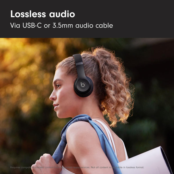 Beats Solo 4 – Wireless Bluetooth On-Ear Headphones, Apple & Android Compatible, Up to 50 hours of Battery Life – Matte Black