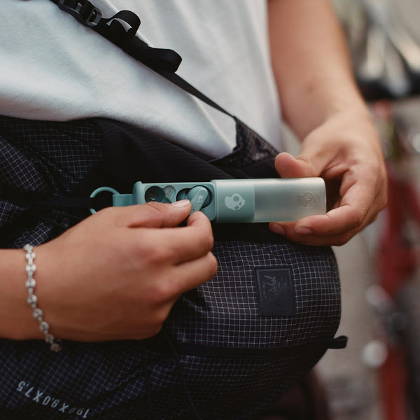 Skullcandy Dime Evo Wireless Earbuds, Bluetooth Headphones, Noise Isolating Fit, Up to 36 Hours Battery, Microphone for iPhone Android, Easy Carry with Clip-Anywhere Case - True Black