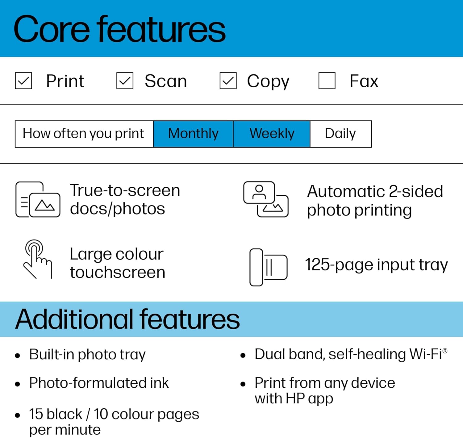 HP ENVY Inspire 7220e All-in-One Wireless Colour Printer | 5 months free Instant Ink limited time only | White | 2-sided printing | Touchscreen | Self-healing Wi-Fi