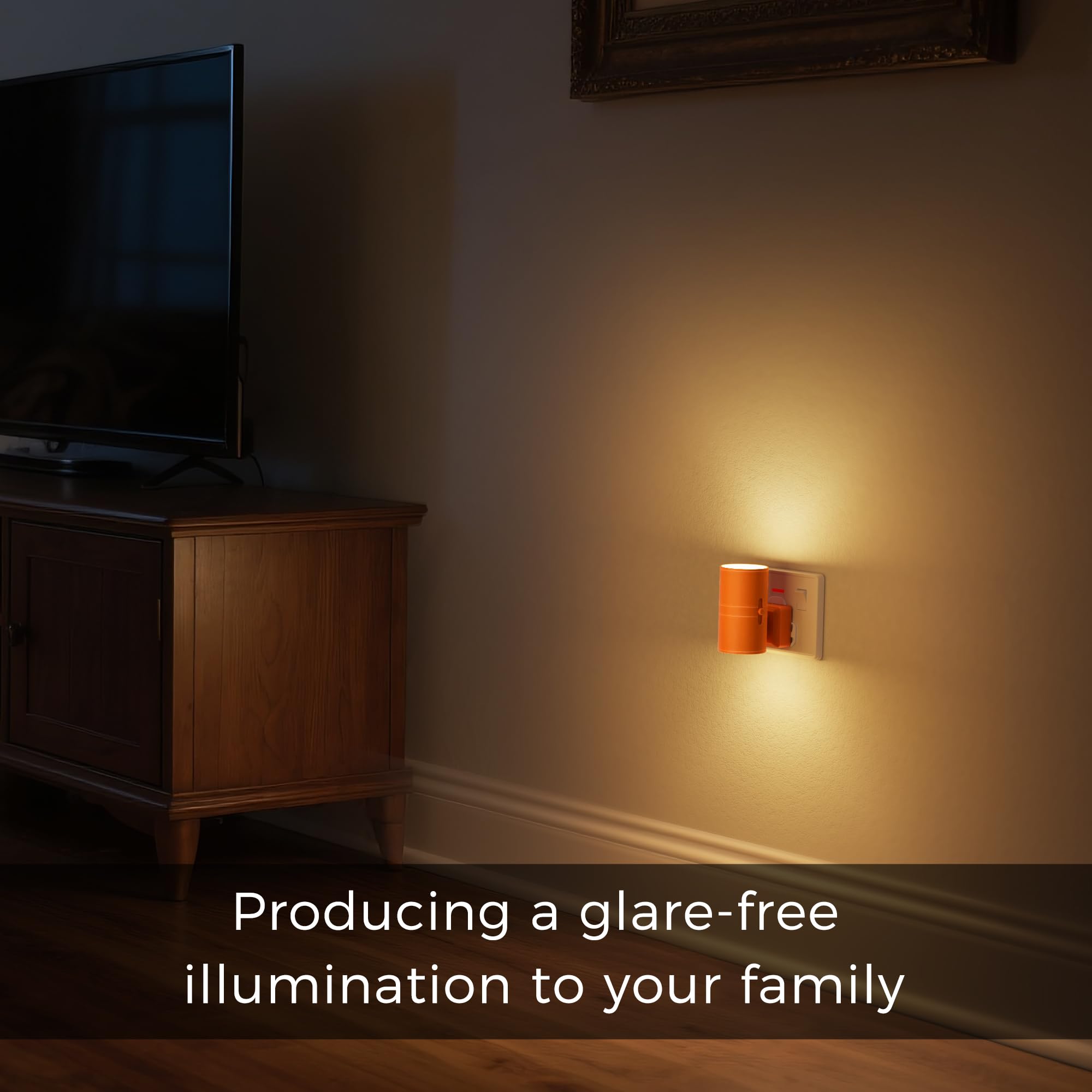 LOHAS-LED Night Light Plug In Wall,1 Pack, Modern Night Light with Dusk to Dawn Sensor, Adjustable Brightness 0-100LM, 3000K Warm White, Dimmable Night Light for Hallway Bathroom Bedroom Stair Toddler