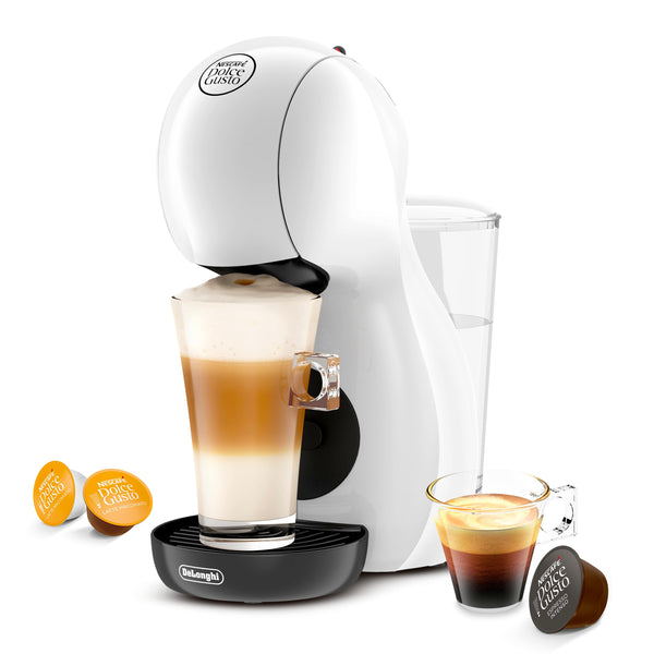 NESCAFÉ DOLCE GUSTO De'Longhi Piccolo XS Pod Capsule Coffee Machine, Espresso, Cappuccino and more, EDG210.WB, 0.8 litres, White and Black