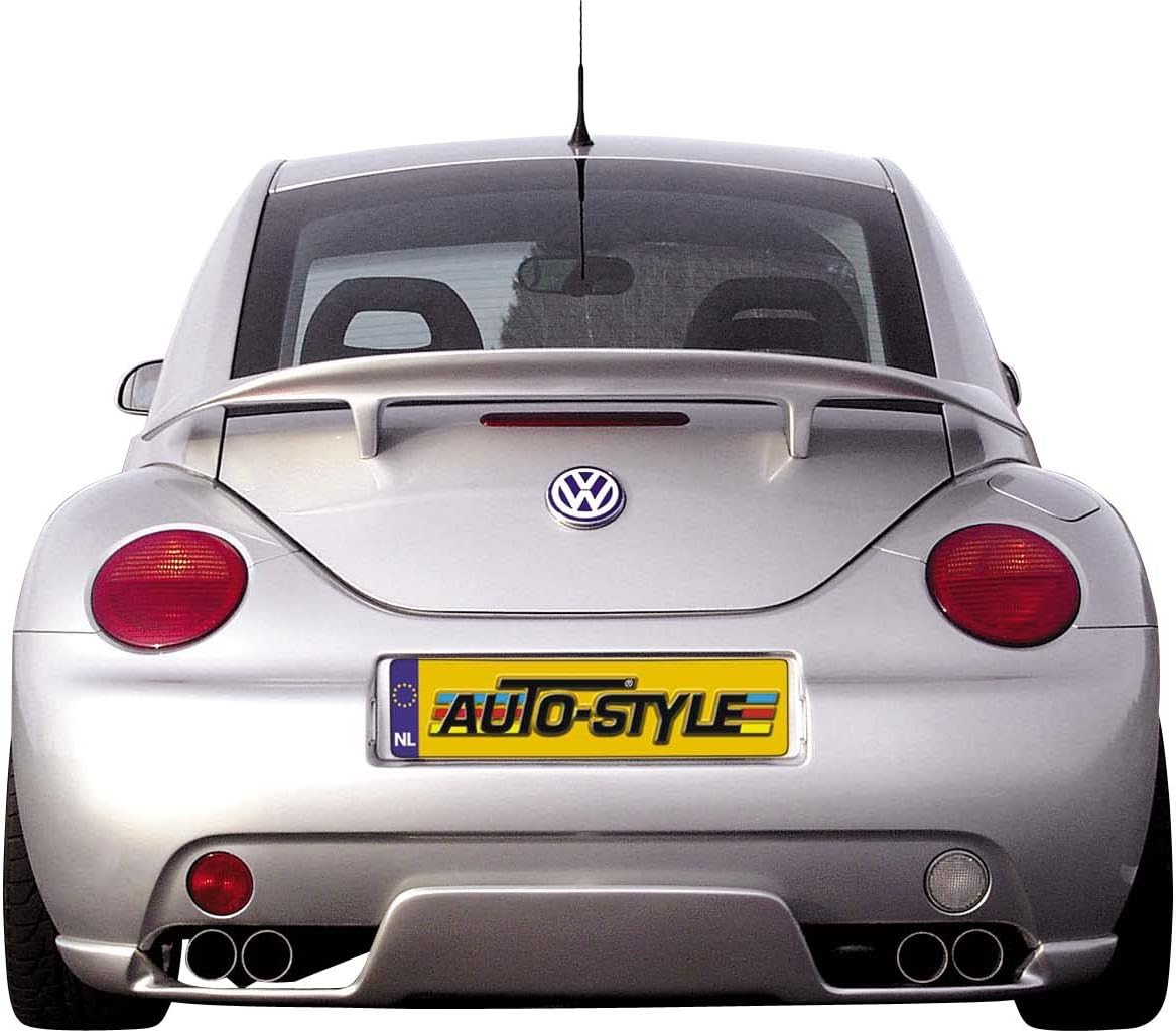 AUTO-STYLE Trunk spoiler compatible with Volkswagen New Beetle 1997-2001, grey|brown