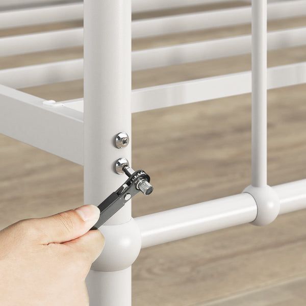 ZINUS Florence 3ft Single Bed Frame 90x190cm, Metal Platform Bed with Headboard and Footboard, Strong Steel Slat Support, Large Storage Space, Easy Assembly, Black