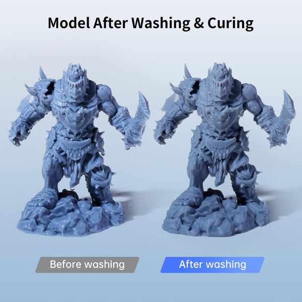 ANYCUBIC Wash and Cure 3 Station, 2 in 1 Wash & Cure Machine for ANYCUBIC Photon Mono Mars LCD/SLA/DLP Resin 3D Printing Models with Dual Cleaning Modes and Uniform Curing, Washing Size 165x100x180mm³