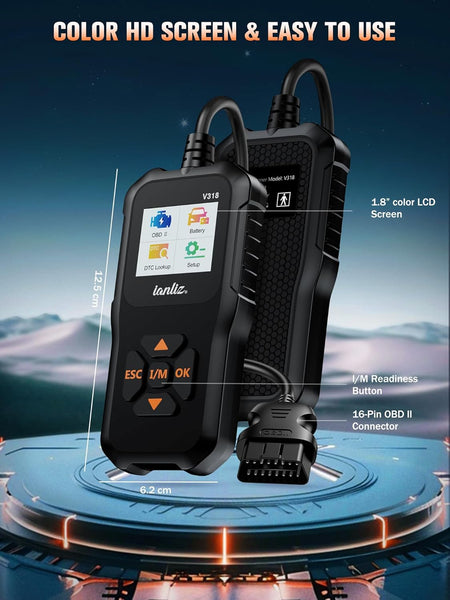 OBD2 Scanner Code Reade Diagnostic: OBD Reader Car Scanner Tool - Vehicle Faults Engine Fault Code Reader Scanner - Auto Motive Diagnostic Tool for All OBDII Vehicles from BMW Ford VW Audi