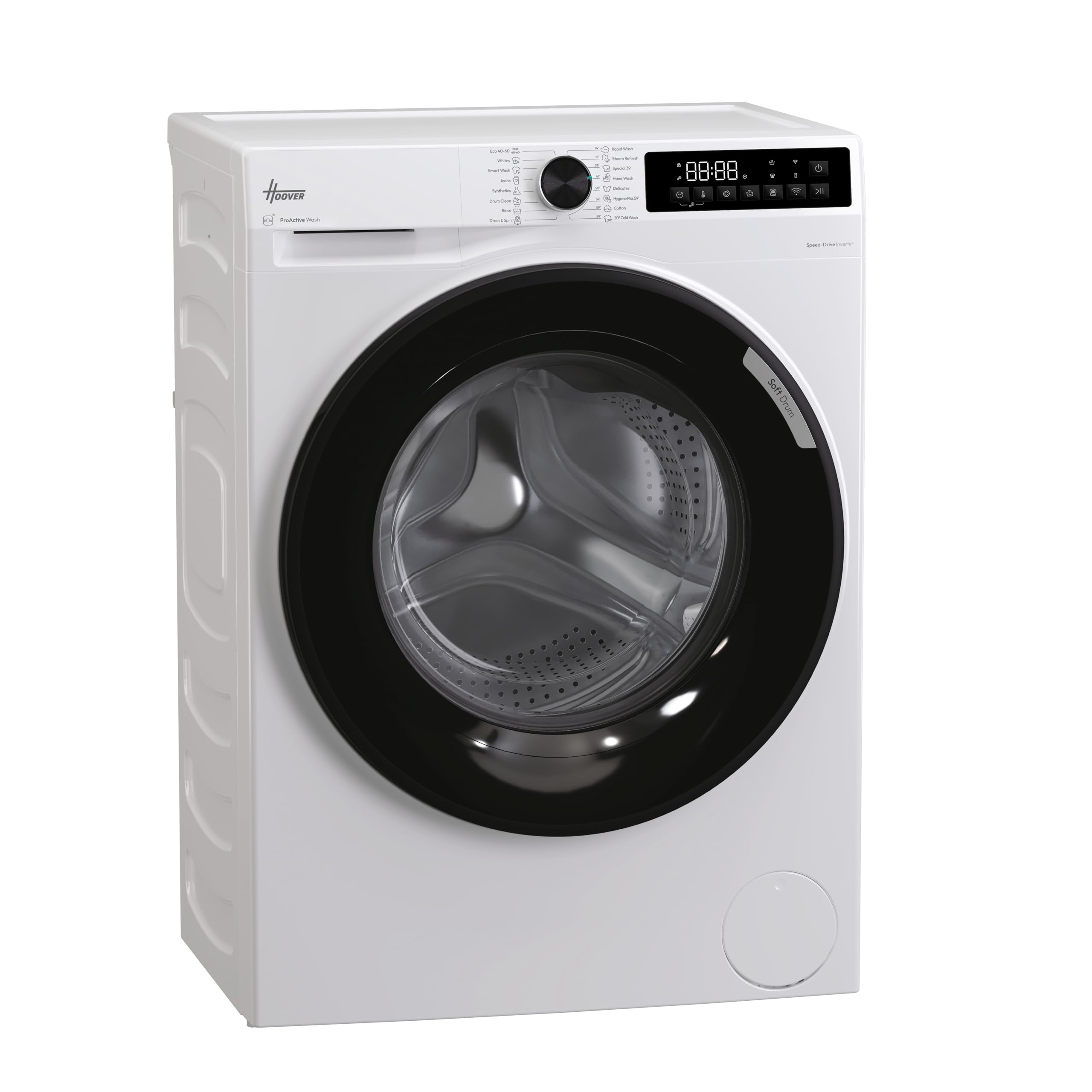 Hoover H-WASH 350 9kg Freestanding Washing Machine, 1400 RPM, A Rated, ECO-Power Inverter Motor, hOn App, 60 Programmes, Eco Doser, Power Care System, Graphite, 60x54x85 cm - H3WPS496TAMBR680