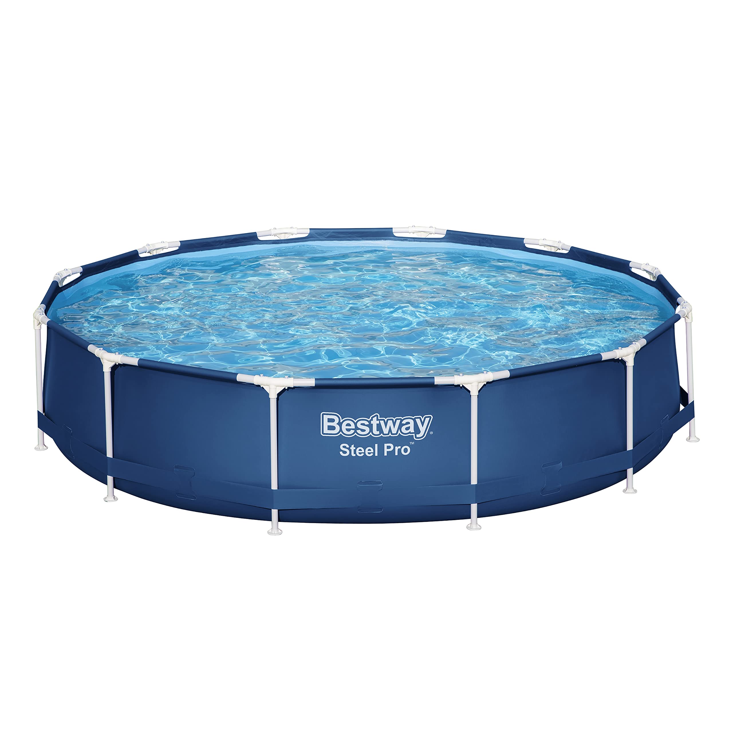 Bestway Steel Pro Swimming Pool Set | Above Ground Round Paddling Pool, 10’ x 30"