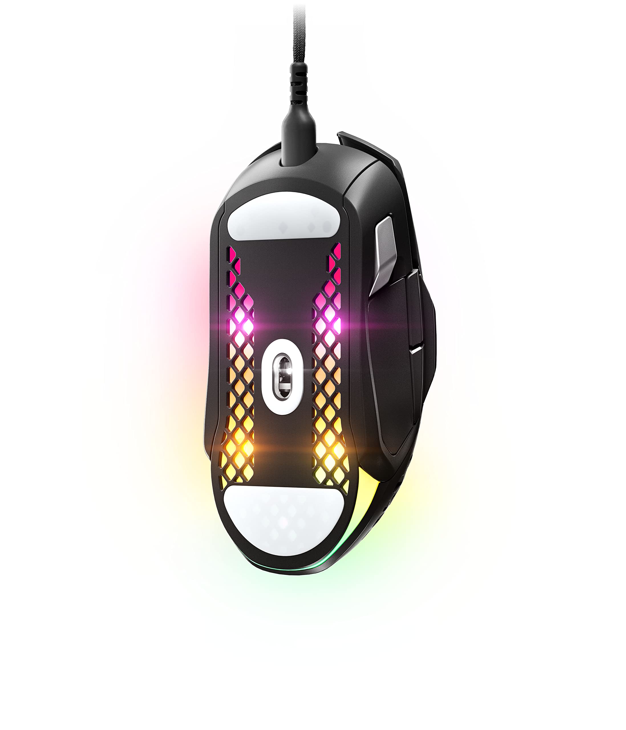 SteelSeries Aerox 5 Wireless - Holey RGB Gaming Mouse - Ultra-lightweight Water Resistant Design - 9 Buttons - Lag-free 2.4GHz / Bluetooth Wireless - 18K DPI TrueMove Air Optical Sensor