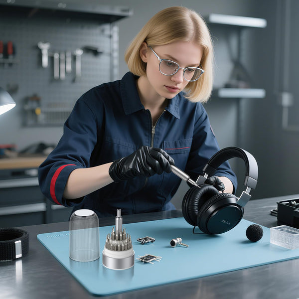 E·Durable 4pcs VDE Screwdriver Set, Magnetic Insulated Screwdriver Set to 1000v, Multifunctional Tool Kit Chrome Vanadium Screwdrivers TPR Handle for Home and Professional Use, Red