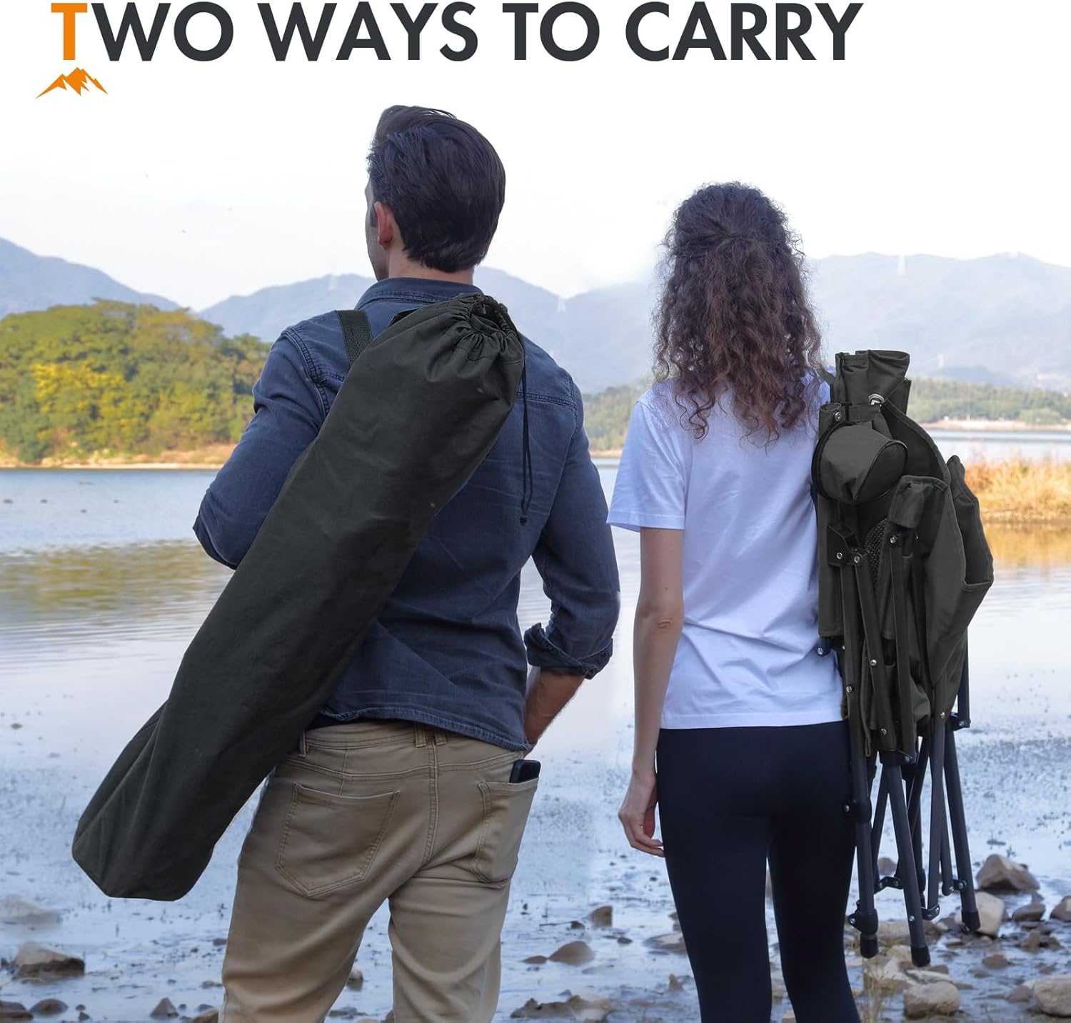 Portal Folding Camping Chair for Adults High Back Heavy Duty 180KG Load Foldable Garden Picnic Festival Collapsible Chair Oversized Hard Armrests Mesh Back Portable for Fishing Beach Patio