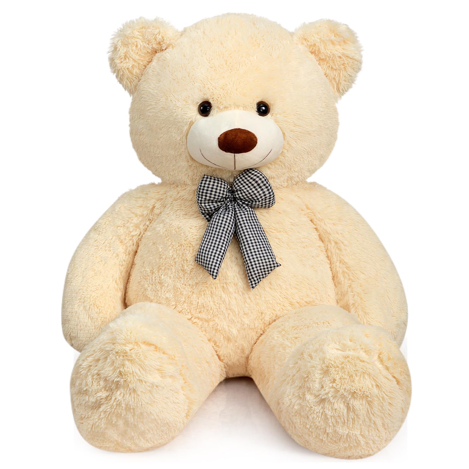 HollyHOME 150cm Giant Teddy Bear Stuffed Animal Large Soft Toys Plush Bear, Light Brown Age 3+