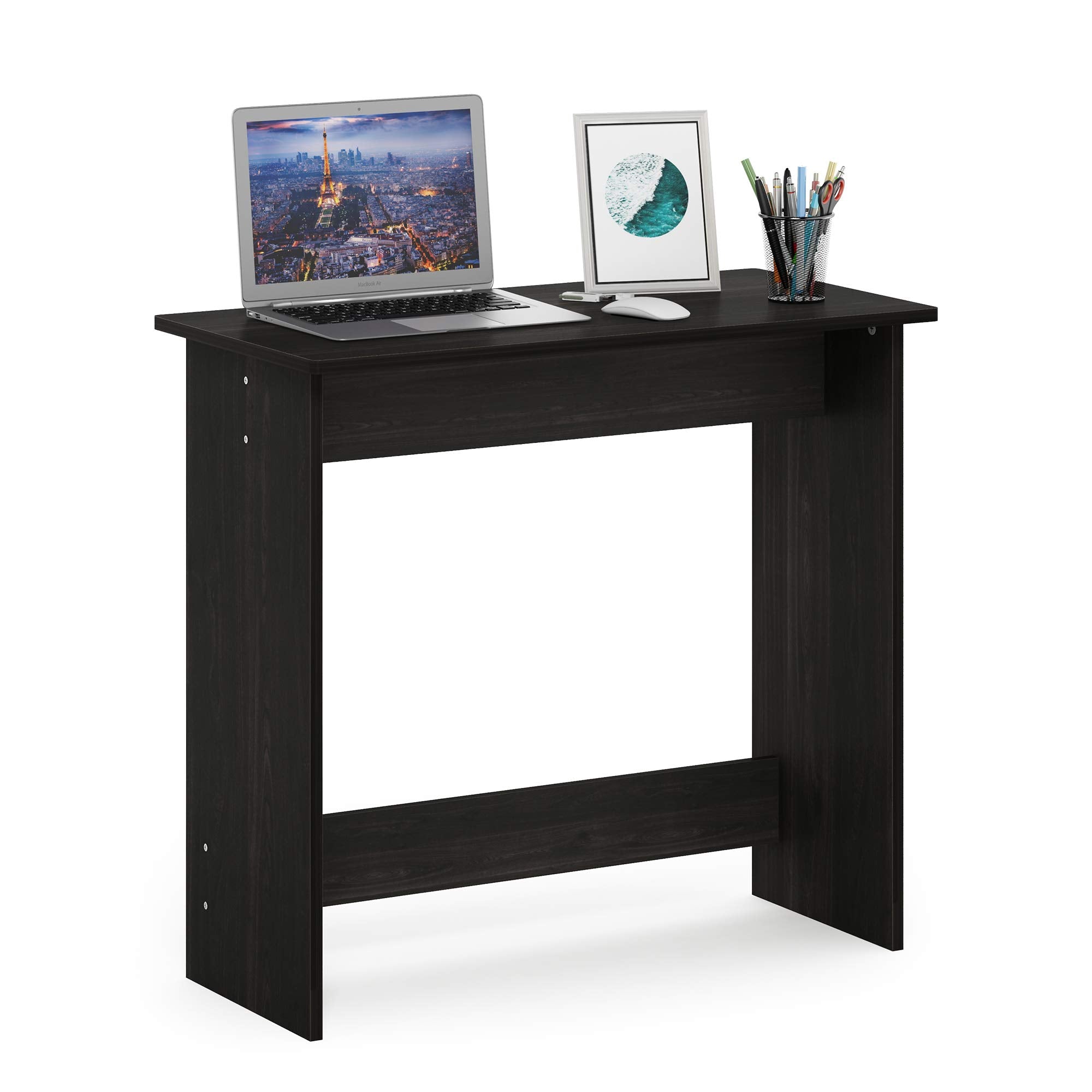 Furinno Simplistic Computer Desk, Study Desk, Writing Desk, Espresso, 39.1 (D) x 79.5 (W) x 75.7 (H) cm