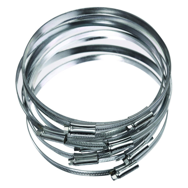 Eclipse Professional Tools ECW1-2A W1 Box of 10 35-50mm (1 ⅜" - 1 ¾") Mild Steel Worm Gear Hose Clamps