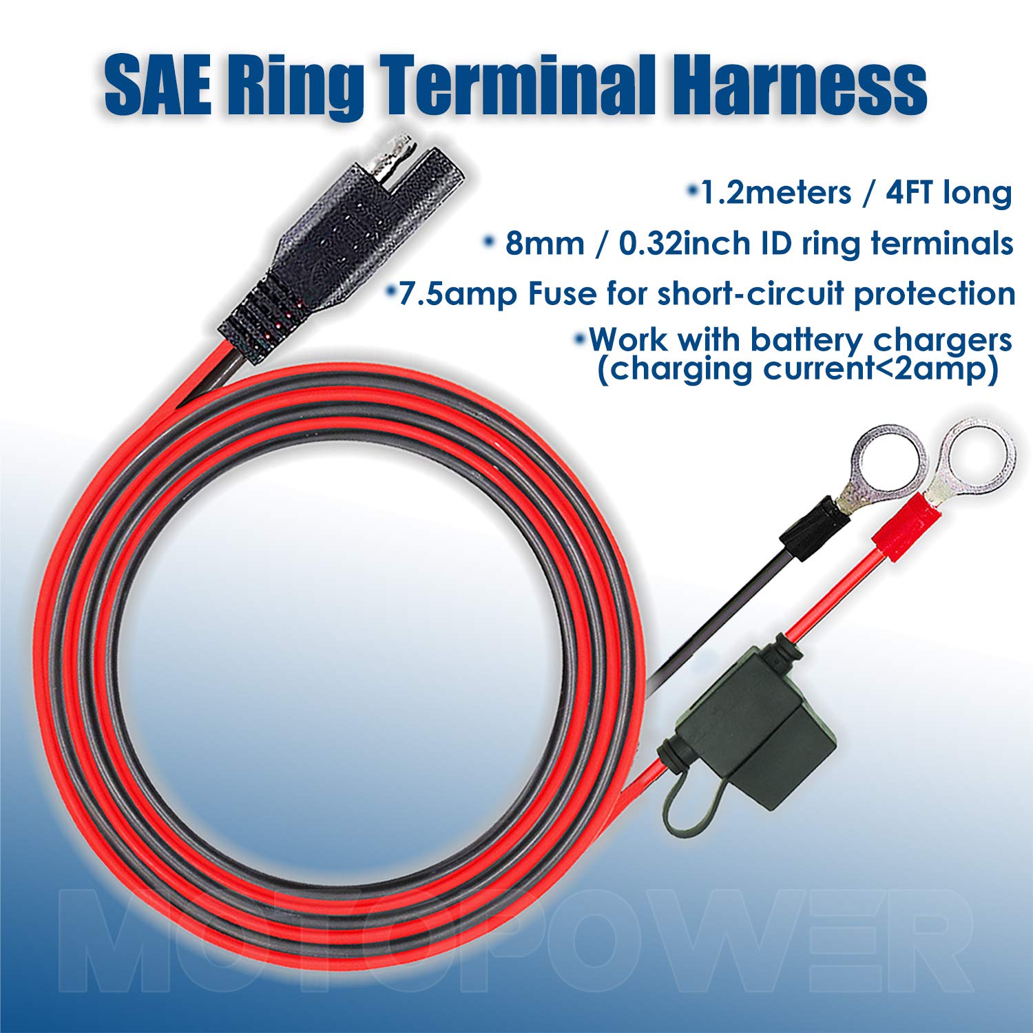 MOTOPOWER MP0609A 3.1Amp Motorcycle USB Charger Kit for Phone, GPS or Sport Camera