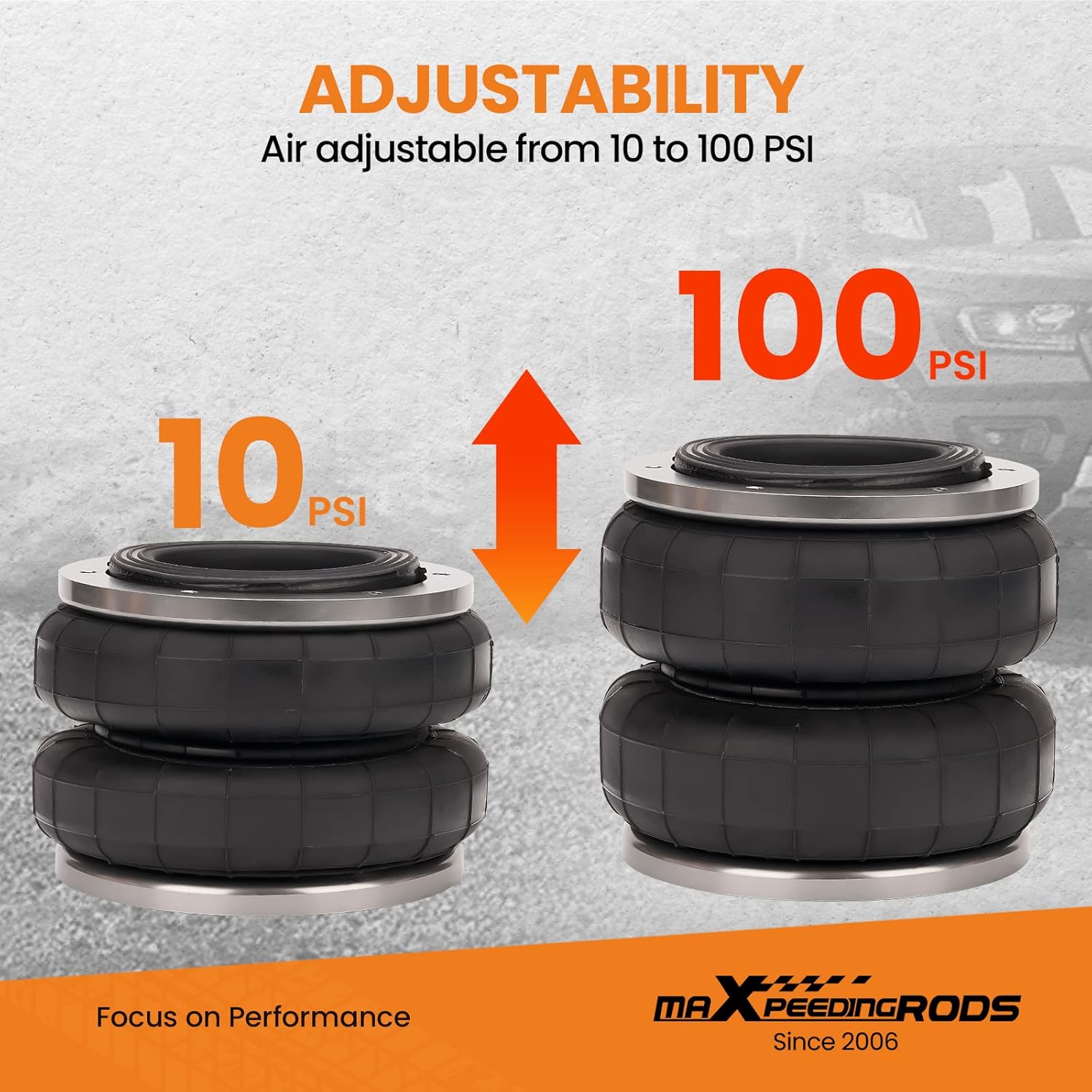 maXpeedingrods Air Suspension Bag Load Assist Set For Toyota Hilux 4WD 2005-2015 Heavy Duty