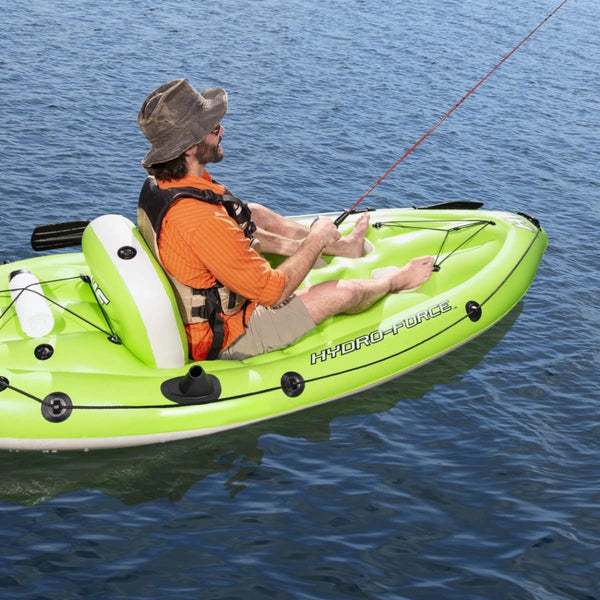 Bestway Hydro-Force Inflatable Kayak | Koracle Inflatable Boat Complete Set For Fishing With Hand Pump, Paddle and Storage Bag, 1 Person Capacity Multiple Styles