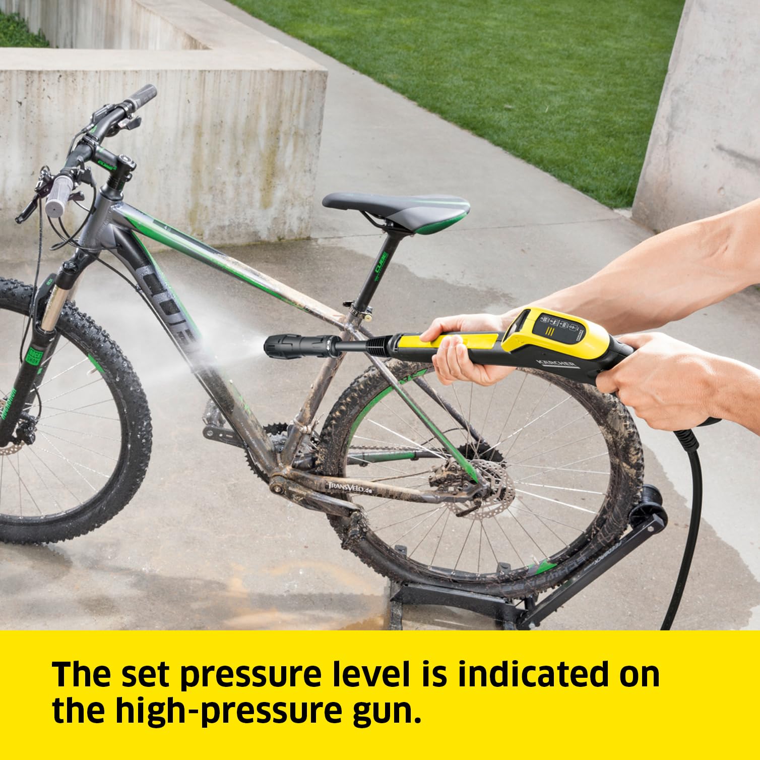 Kärcher K 5 Power Control Pressure Washer, pressure: max. 145 bar, flow rate: 500 l/h, area coverage: 40 m²/h, water filter, weight: 13 kg, high-pressure hose and gun, dirt blaster, spray lance