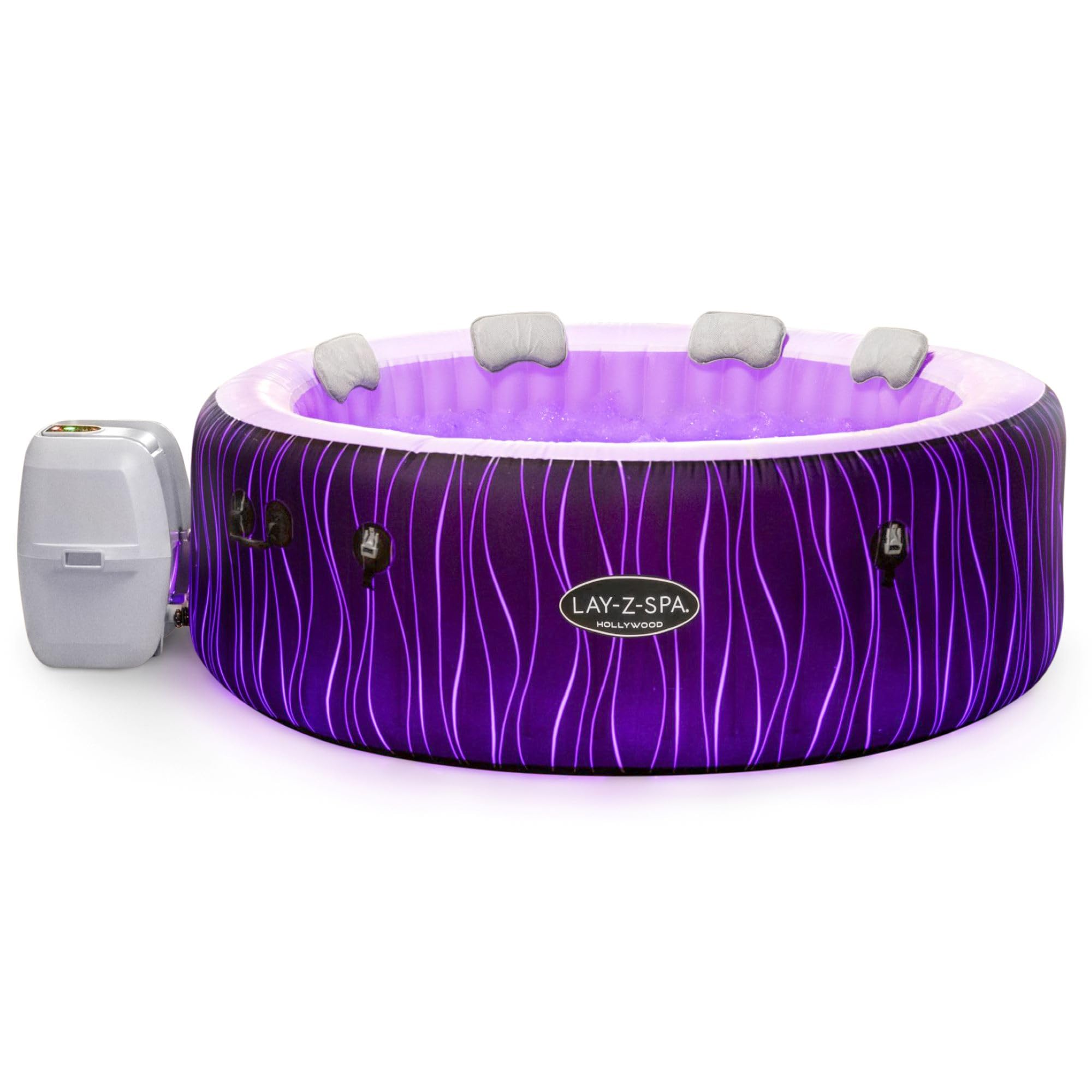 Lay-Z-Spa Paris AirJet Inflatable Hot Tub Spa 4-6 person, 1.96 m x 66 cm