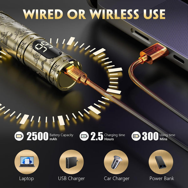 Beard Trimmer & Hair Clippers, Cordless Rechargeable Trimmer for Men, Premium Professional Barber Grooming Set with Zero Gapped T Blade Shaver & LCD Display Gift