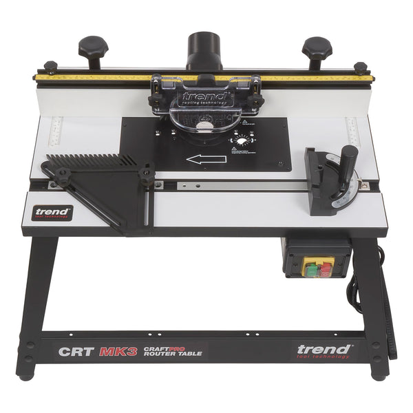Trend Portable Benchtop Router Table with Robust Construction for Workshop & Site Use, 240V, CRT/MK3