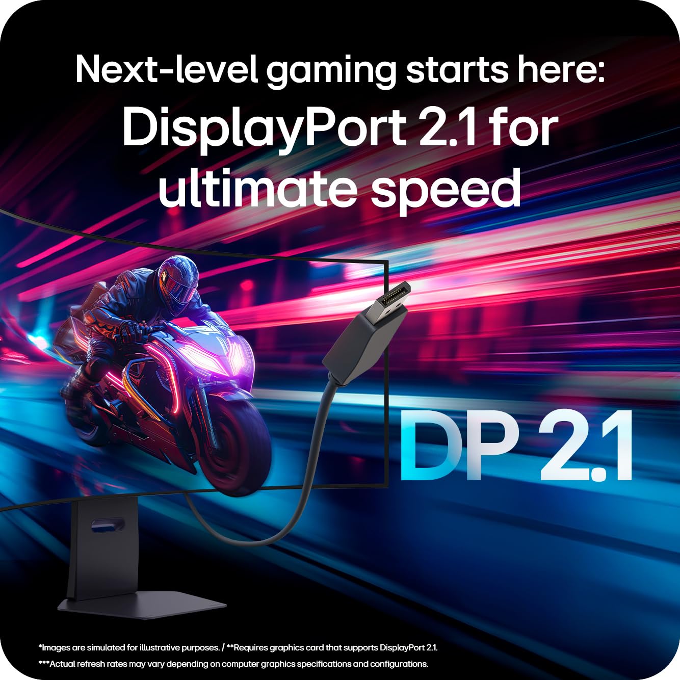 LG UltraGear OLED Gaming Monitor 32GS95UV-B, 32 inch UHD 4K, Dual mode 4K: 240Hz / FHD: 480Hz, 0.03ms Response Time, NVIDIA G-Sync & AMD FreeSync Premium Pro, 7W Stereo speakers, DisplayPort, HDMI 2.1