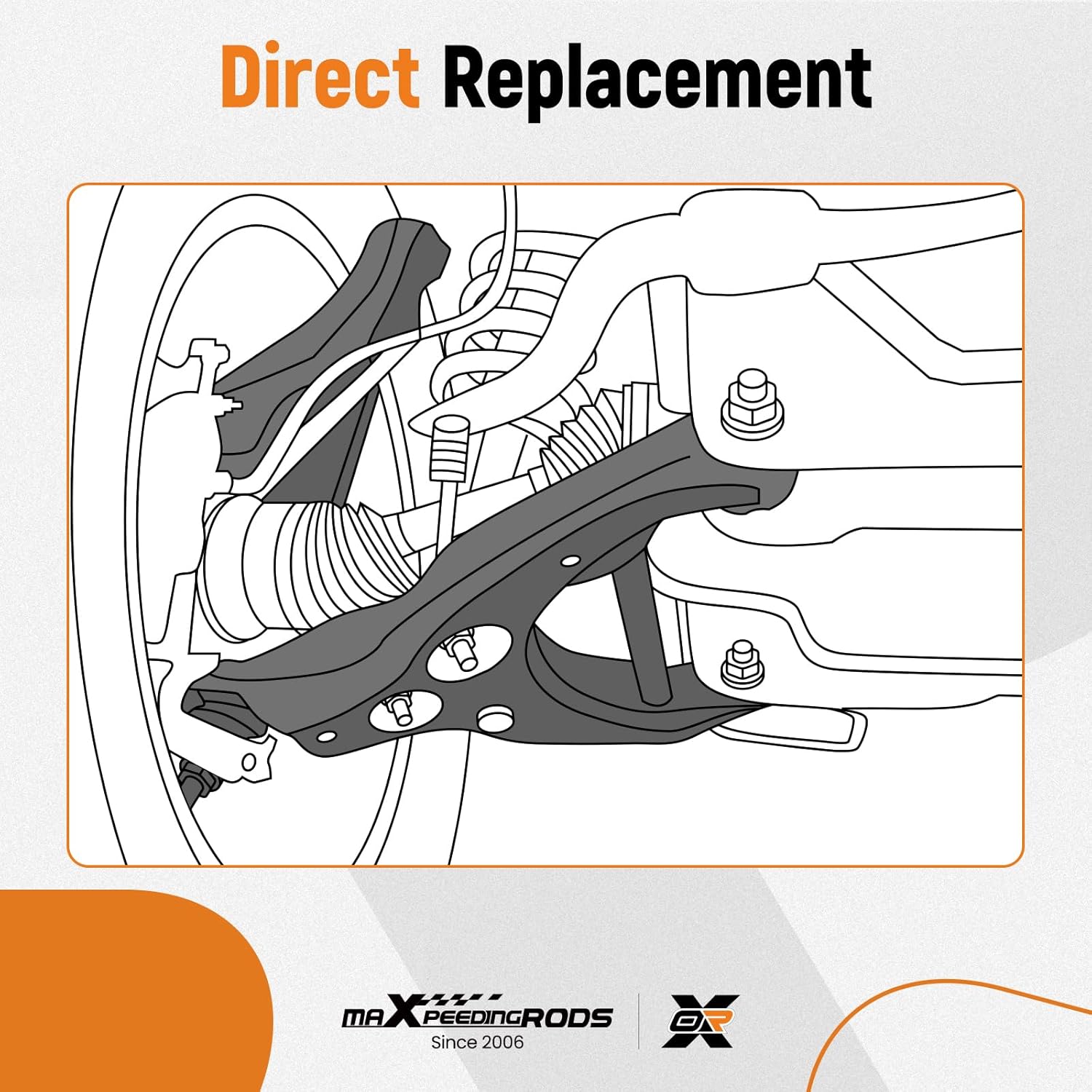 maXpeedingrods Front Lower Suspension Control Arms Wishbones for Fiesta MK6 MK7 2008-on