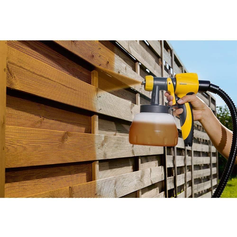 WAGNER Fence & Decking Paint Sprayer for Fences, Sheds, decking or Garden Furniture, Covers 5 m² in 9 min, 1400 ml Capacity, 460 W, 1.8 m Hose