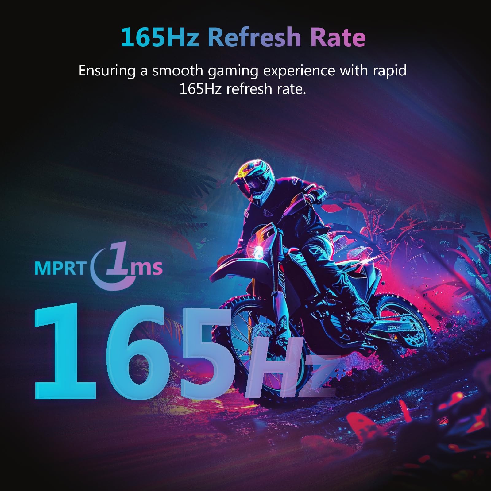 Z-Edge 34 Inch Gaming Monitor Ultrawide 165Hz(DP) 100Hz(HDMI) 1ms MPRT, 21:9 WQHD 3440x1440 IPS Panel, FreeSync, HDR10, HDMI, DisplayPort - Black