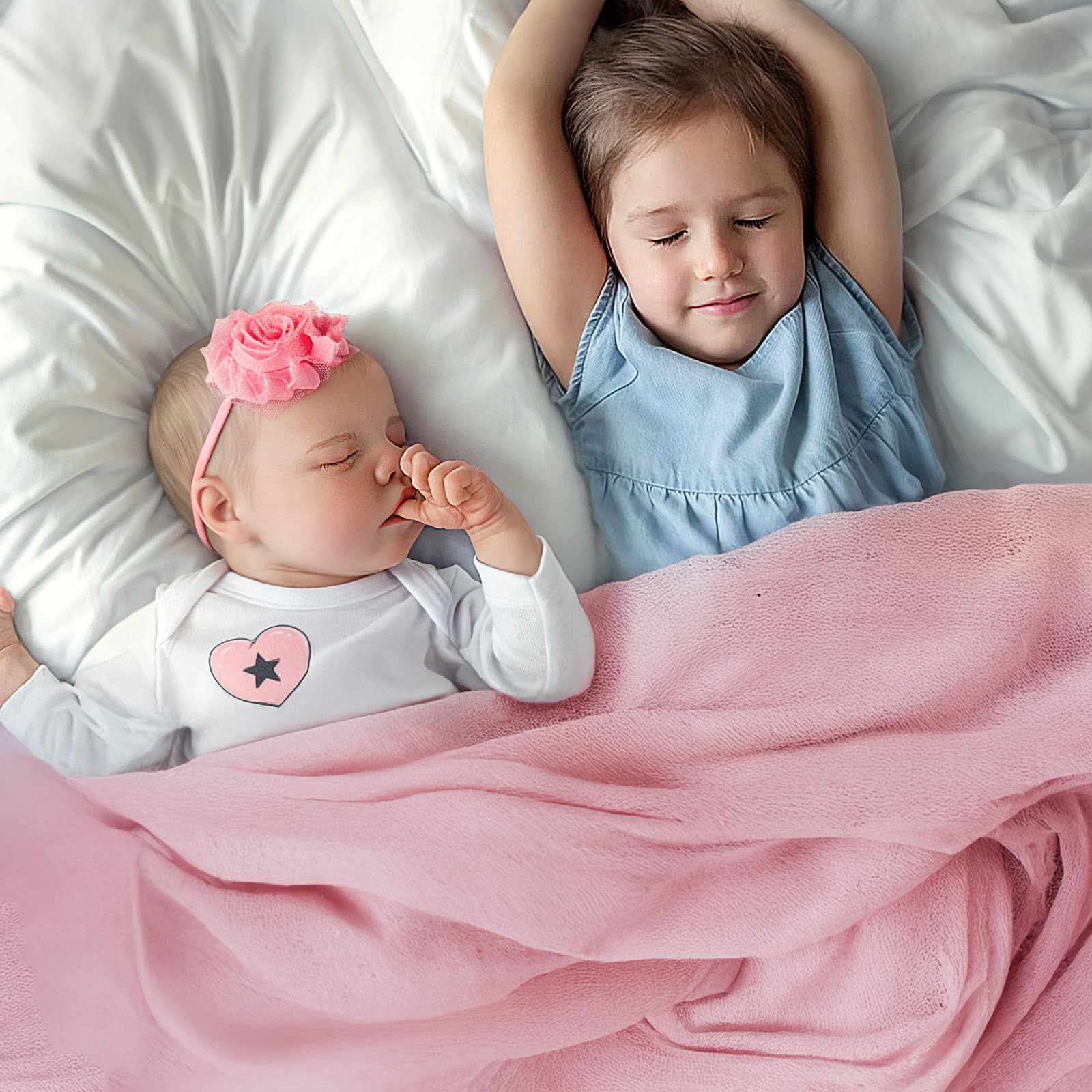 JIZHI Reborn dolls Age 3+ - 17-Inch Handmade Realistic Baby Dolls Soft Cloth Body with Toy Accessories, Reborn Baby Dolls Like a Lifelike Baby(Sleeping baby)