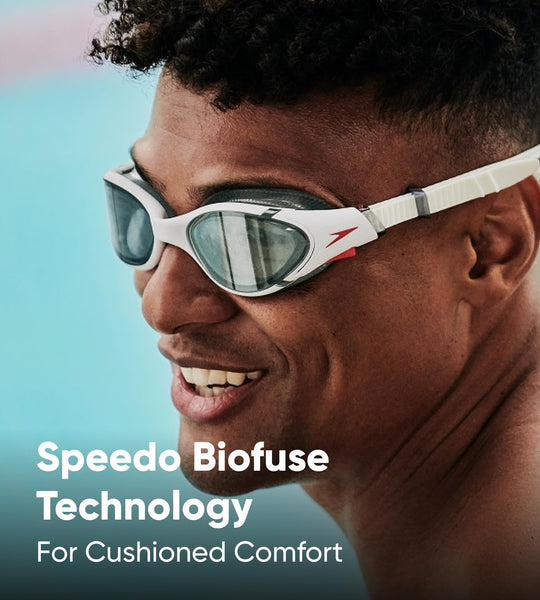 Speedo Unisex Biofuse 2.0 Swimming Goggles | Patented Easy Adjustment | Anti-fog | Anti-leak | Enhanced Fit | Improved Comfort Goggles (pack of 1)