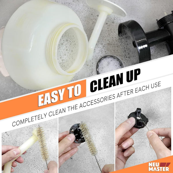 NEU MASTER Paint Sprayer, Orange Fence Paint Sprayer,[500W/1200ml/4 Nozzles/3 Patterns] HVLP Electric Spray Gun for Home Interior and Exterior, Cabinets, House, Fence, Ceiling