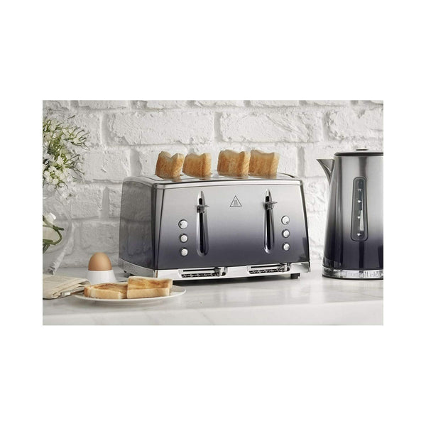 Russell Hobbs 4 Slice Eclipse Toaster with faster toasting technology (Independent slots, Lift & look, 6 Browning levels, Frozen/Cancel/Reheat with