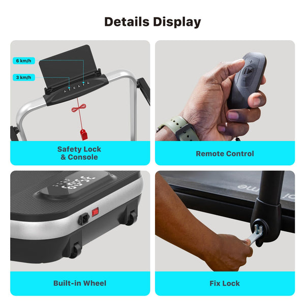 Mobvoi Home Treadmill SE 3 in 1 Foldable Treadmill for Home Walking Pad 2.5 HP Compact Portable folding Under Desk Running Machine with Remote Control LED Display for Home Office 12 km/h