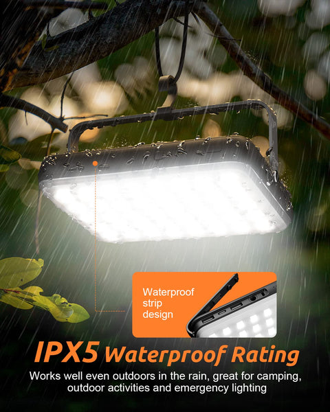 Eventek LED Camping Lantern Rechargeable, 4000LM Camping Lights with 4 Light Modes, 20000mAh Portable Power Bank up to 144 Hours, IPX5 Waterproof Tent Light for Camping, Fishing