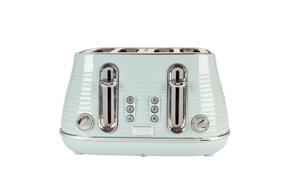 Haden Devon Eucalyptus 4 Slice Toaster - 6 Browning Settings, 4 Slice Toaster with Wide Slots, Toaster 4 Slice with Defrost, Reheat And Cancel