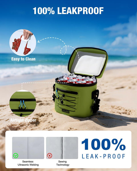 YULEEE 7/15/20L Insulated Cooler Bag - Large Multi-Functional Picnic Lunch Bag for Men & Women,Waterproof Leakproof Perfect for Beach, Family,Travel, Camping, Work,BBQ,and Outdoor Activities