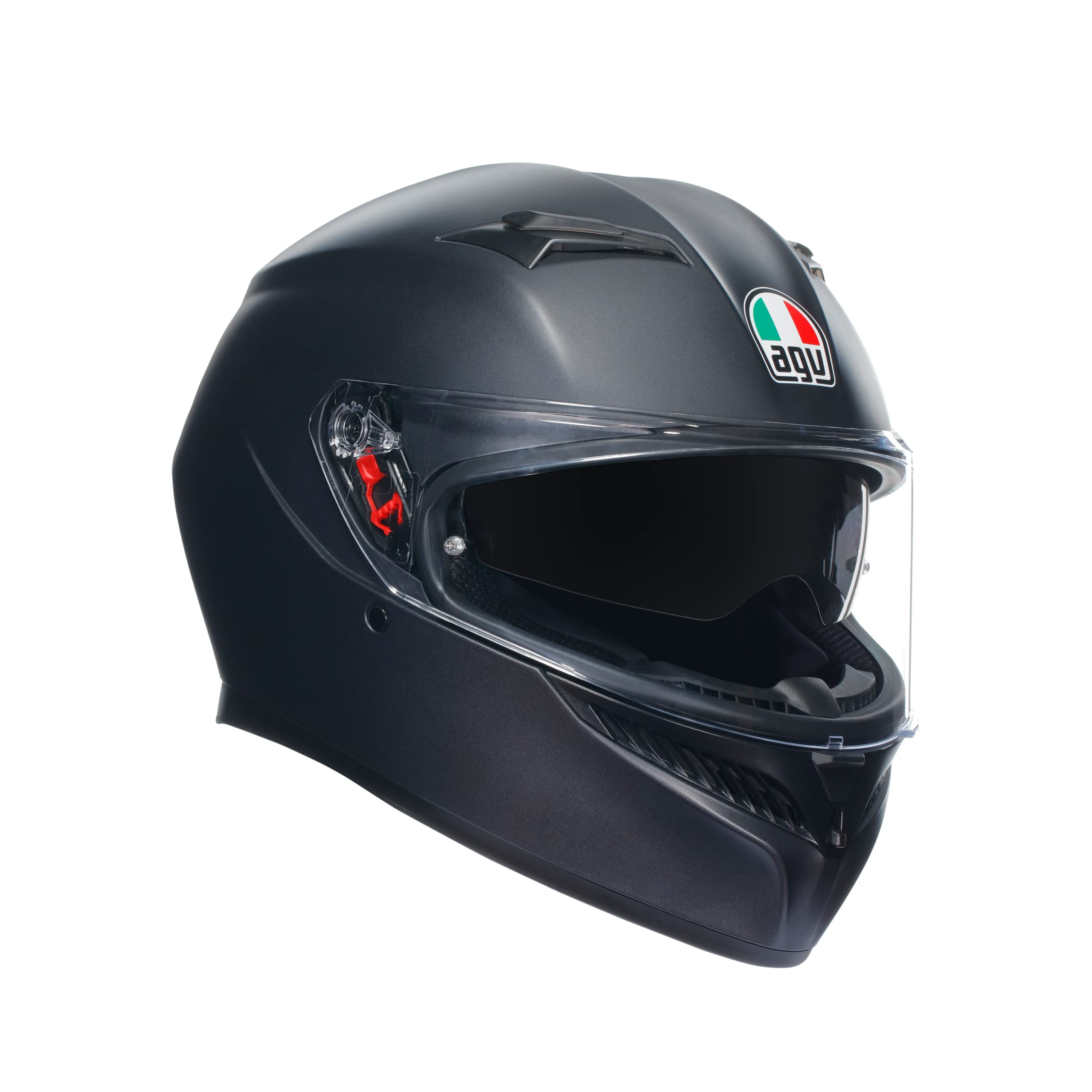 AGV K3 Full Face ECE 22.06 Motorcycle Helmet - Plain, Matt Black