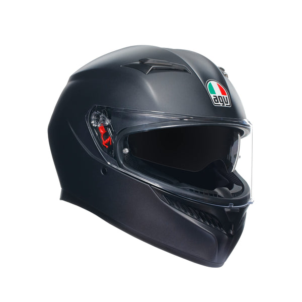 AGV K3 Full Face ECE 22.06 Motorcycle Helmet - Plain, Matt Black