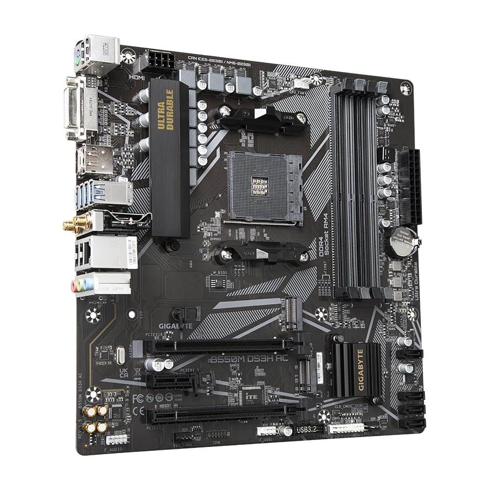 Gigabyte B550 AORUS ELITE V2 Motherboard - Supports AMD Ryzen 5000 Series AM4 CPUs, 12+2 Phases Digital Twin Power Design, up to 4733MHz DDR4 (OC), 2xPCIe 3.0 M.2, 2.5GbE LAN, USB 3.2 Gen1