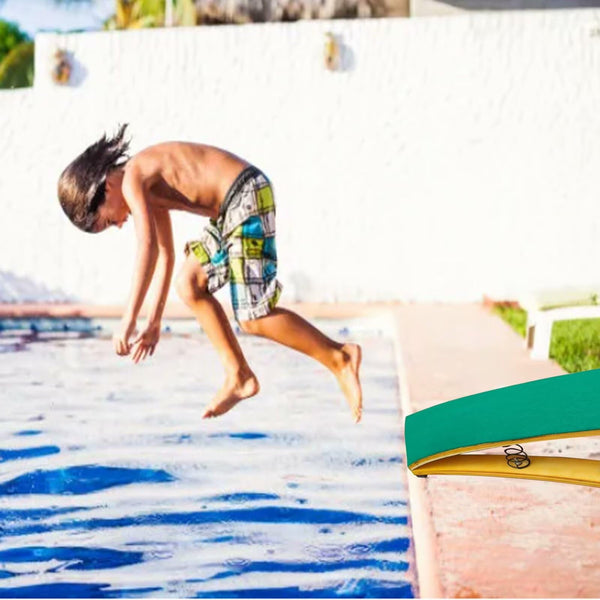 Gymnastics Springboard for Kids Vaulting Training Fitness Playing, Portable Curved Spring Board, Hard Wood Practice Equipment, Elastic Board for Home