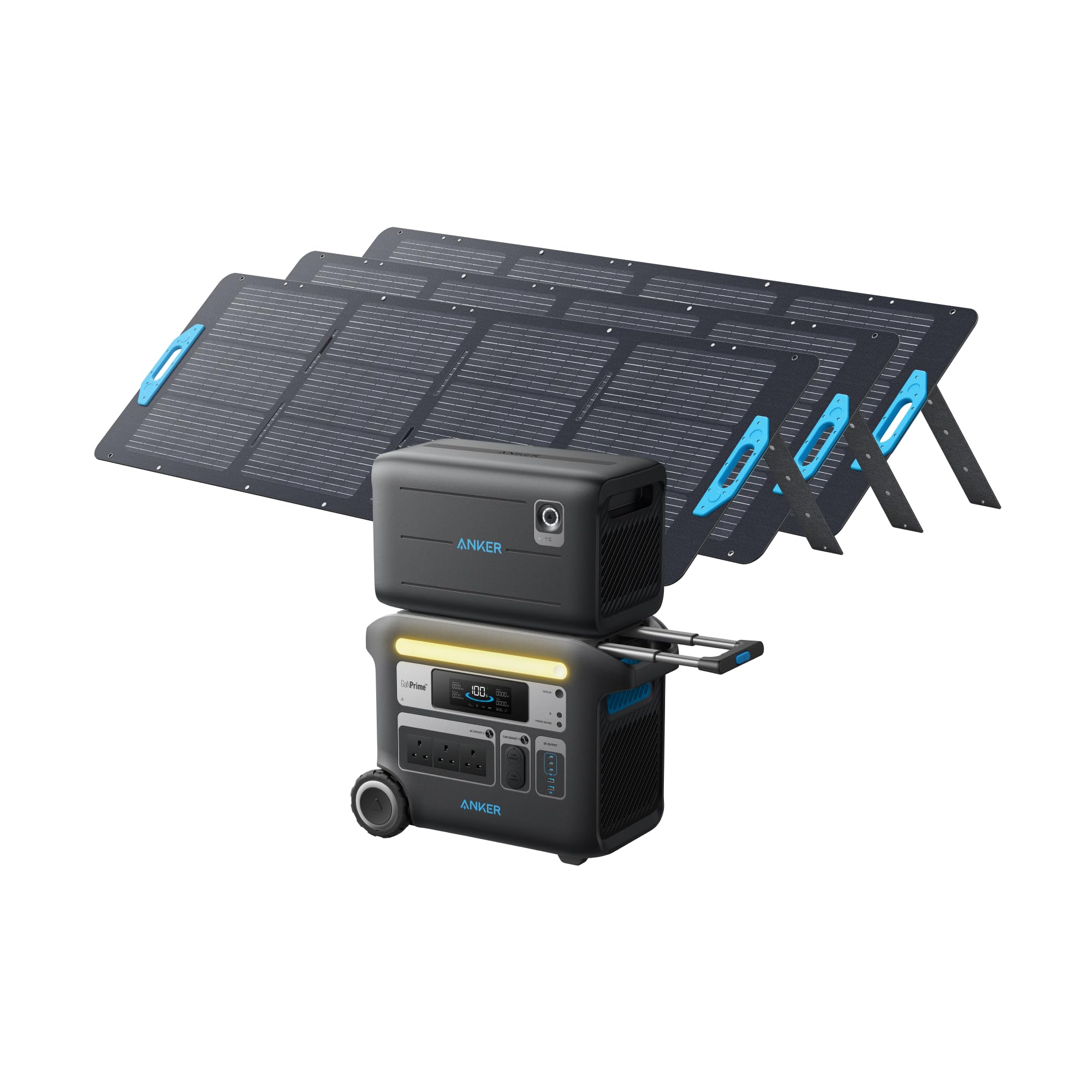 Anker SOLIX F2000 Portable Power Station, PowerHouse 767, 2400W Solar Generator, GaNPrime Battery Generators for Home Use, LiFePO4 Power Station for Outdoor Camping, and RVs (Solar Panel Optional)