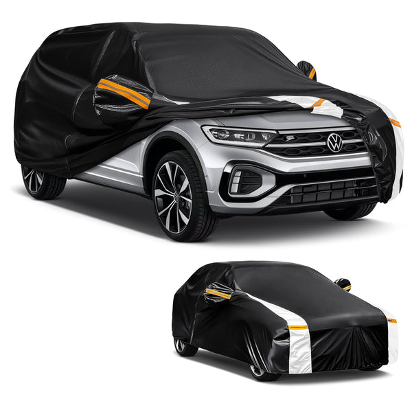 Car Cover Custom Fit for Mini Convertible F57(2016-2023), Car Covers for Outside Storage Waterproof Breathable, Full Cover Outdoor All Weather Protection Rain Sun Dust with Zip and Cotton(Black)