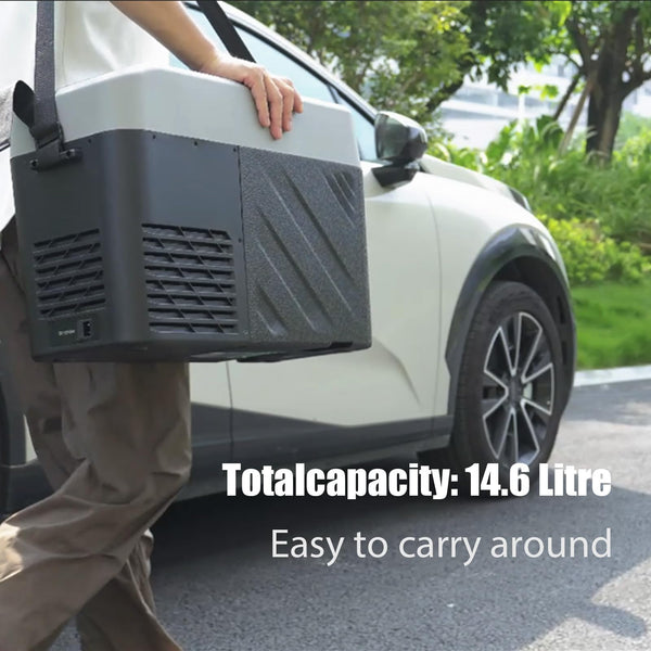 Alpicool G22 22L Compressor Car Fridge Freezer, DC 12v Camping Refrigerator, Portable Mini Cool Box for TruckCampervanRVBoat, -20℃ to 20℃