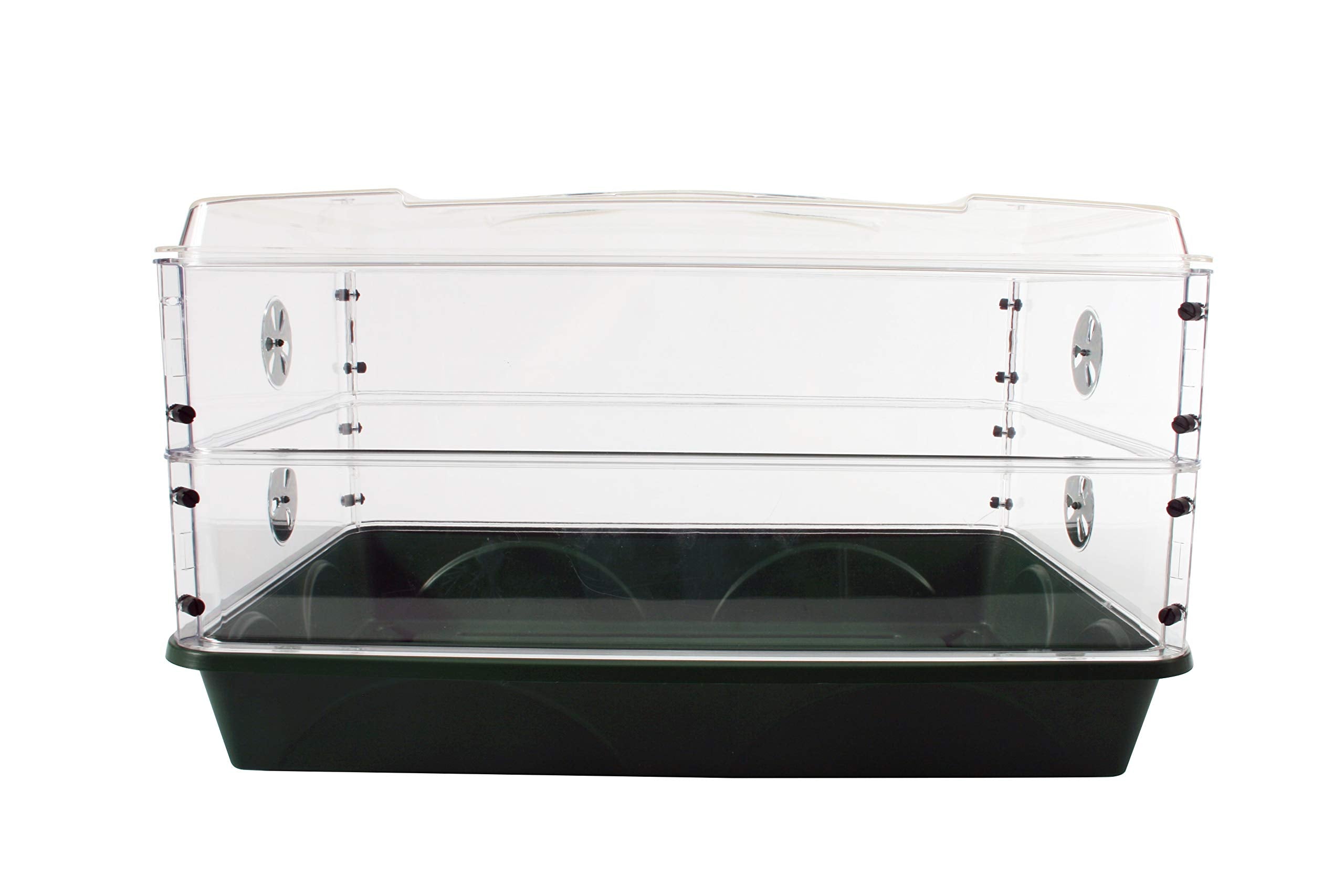 EarlyGrow Domed Propagator, Green, 2 Side Extenders with no Clip Set